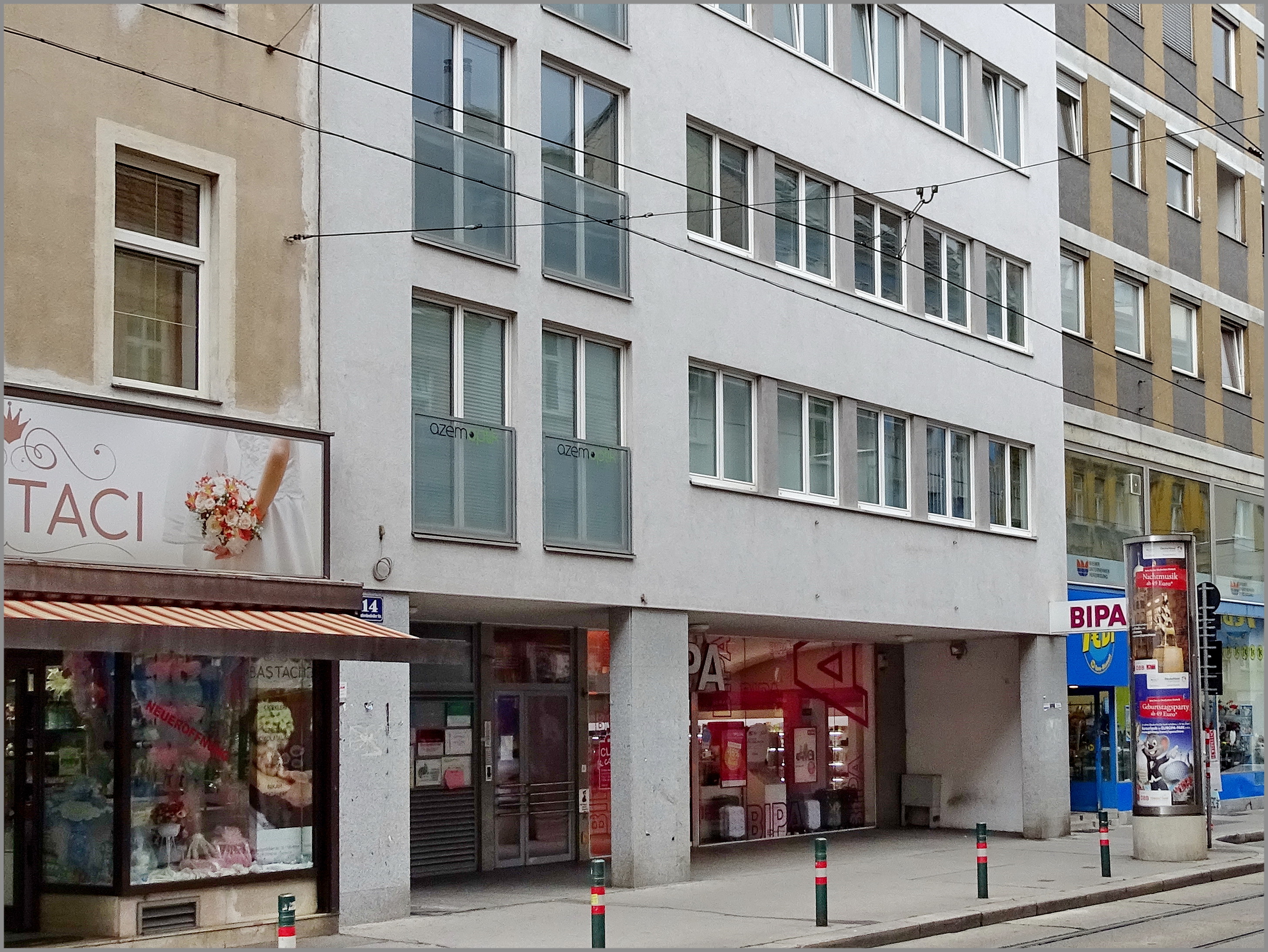 Standort des ehemaligen Tanzetablissements "Thumser" in der Neulerchenfelder Straße 14. Bild: CC BY-SA 3.0 AT. Österreichische Mediathek 2015.
