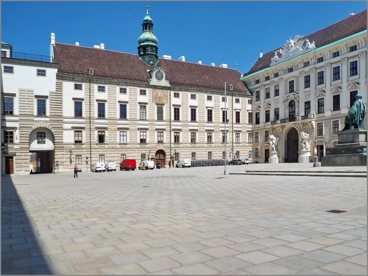Wiener Hofburg. Bild: CC BY-SA 3.0 AT. Österreichische Mediathek 2020.
