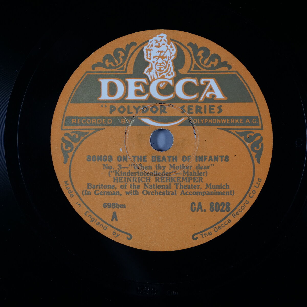 When Thy Mother Dear. Songs on the Death of Infants No. 3