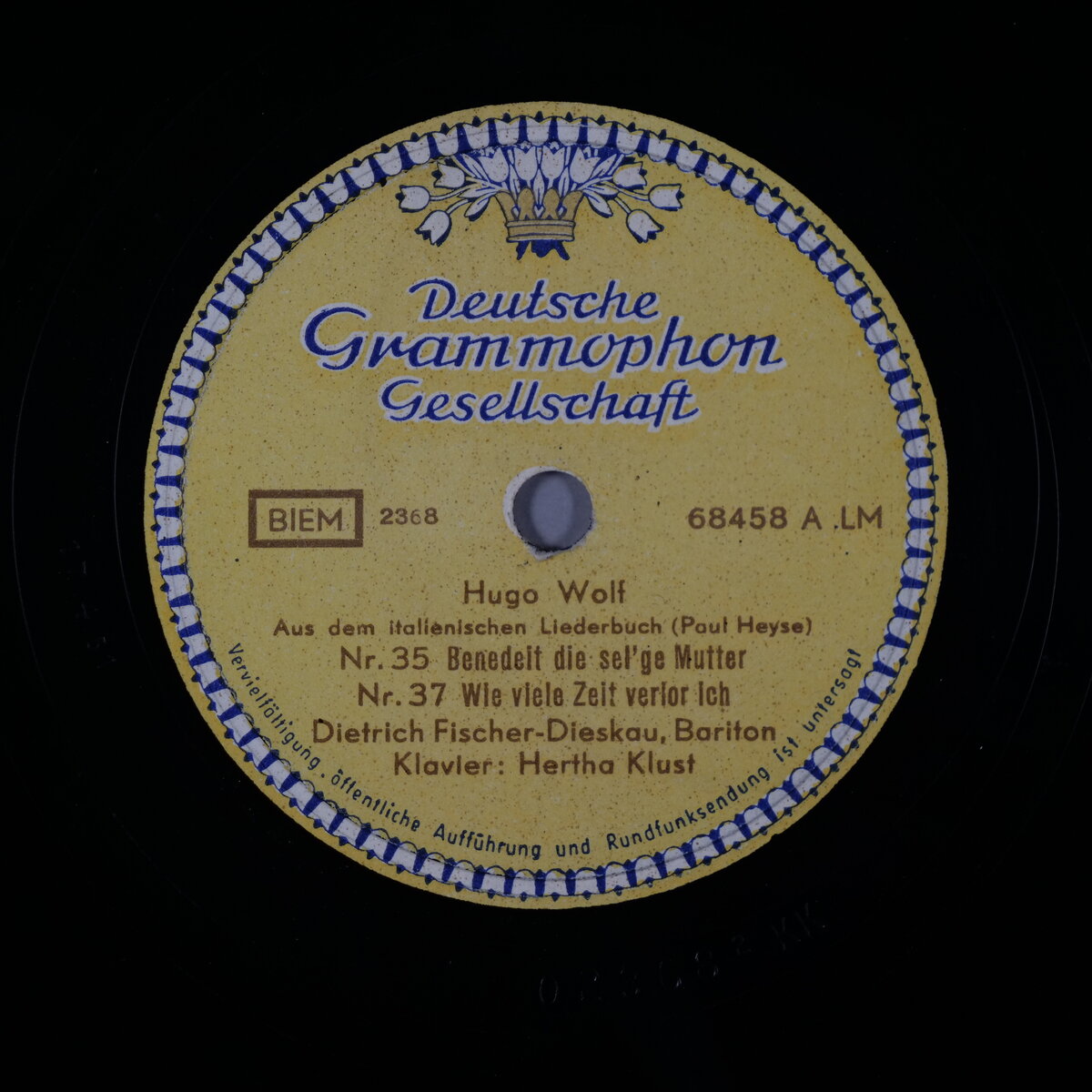 Benedeit die sel'ge Mutter - Wie viele Zeit verlor ich