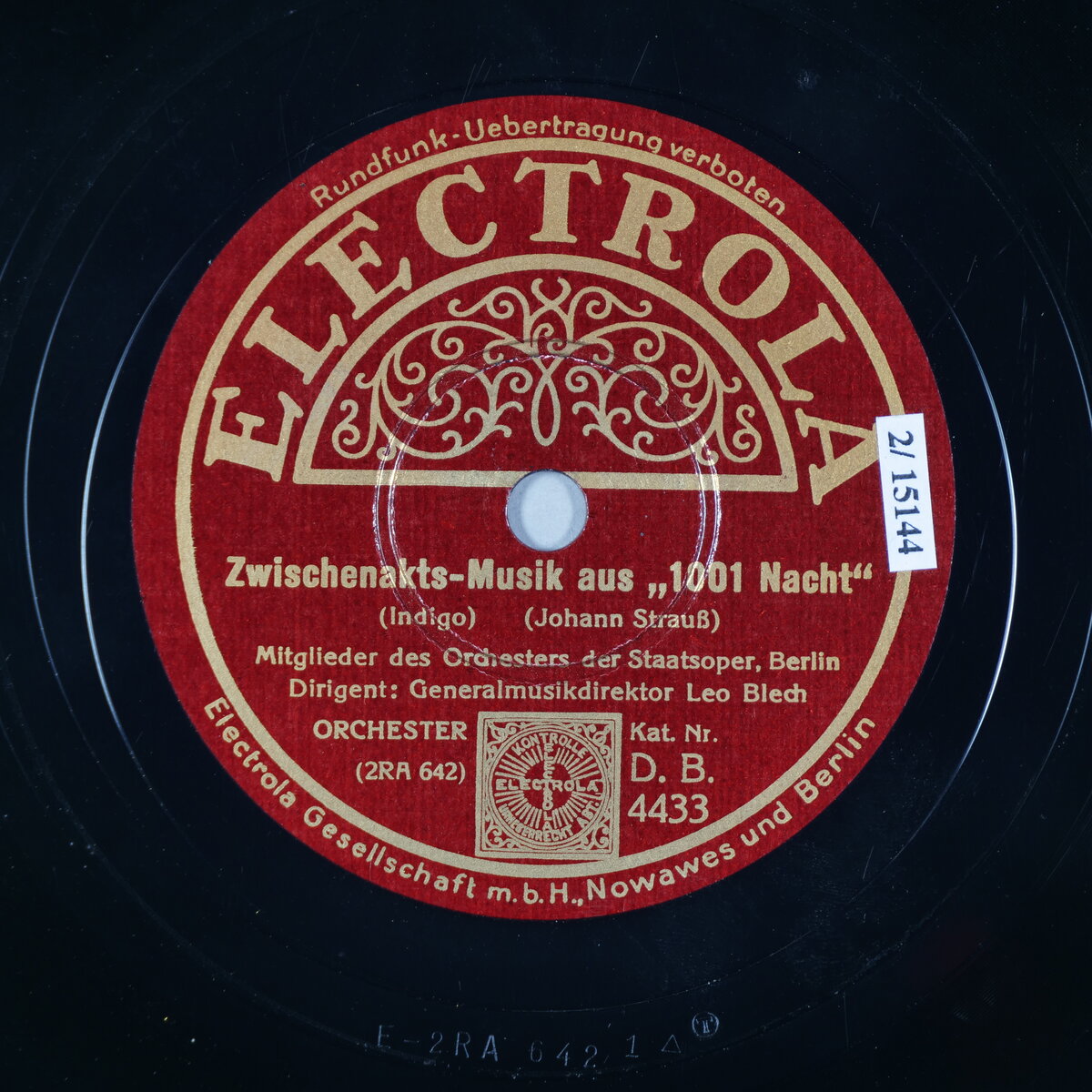 Zwischenakt-Musik aus "1001 Nacht"