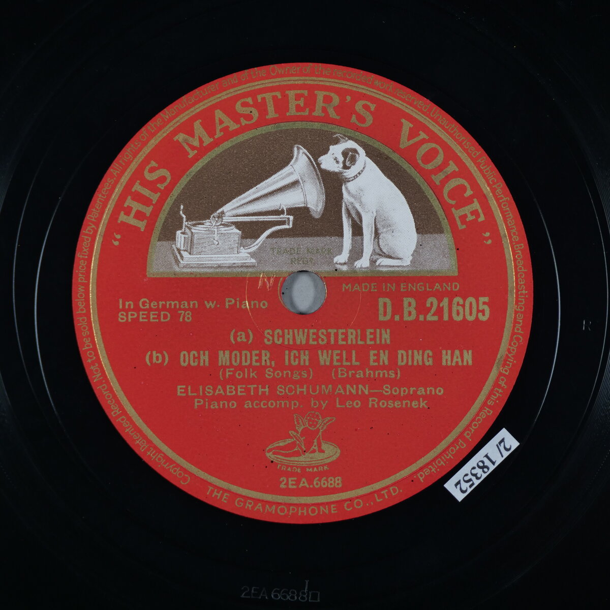 a. Schwesterlein - b. Och Moder, ich well en Ding han