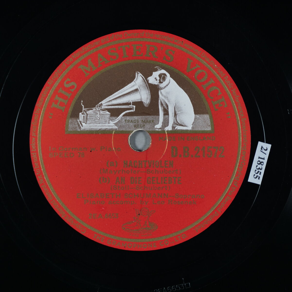 a. Nachtviolen - b. An die Geliebte