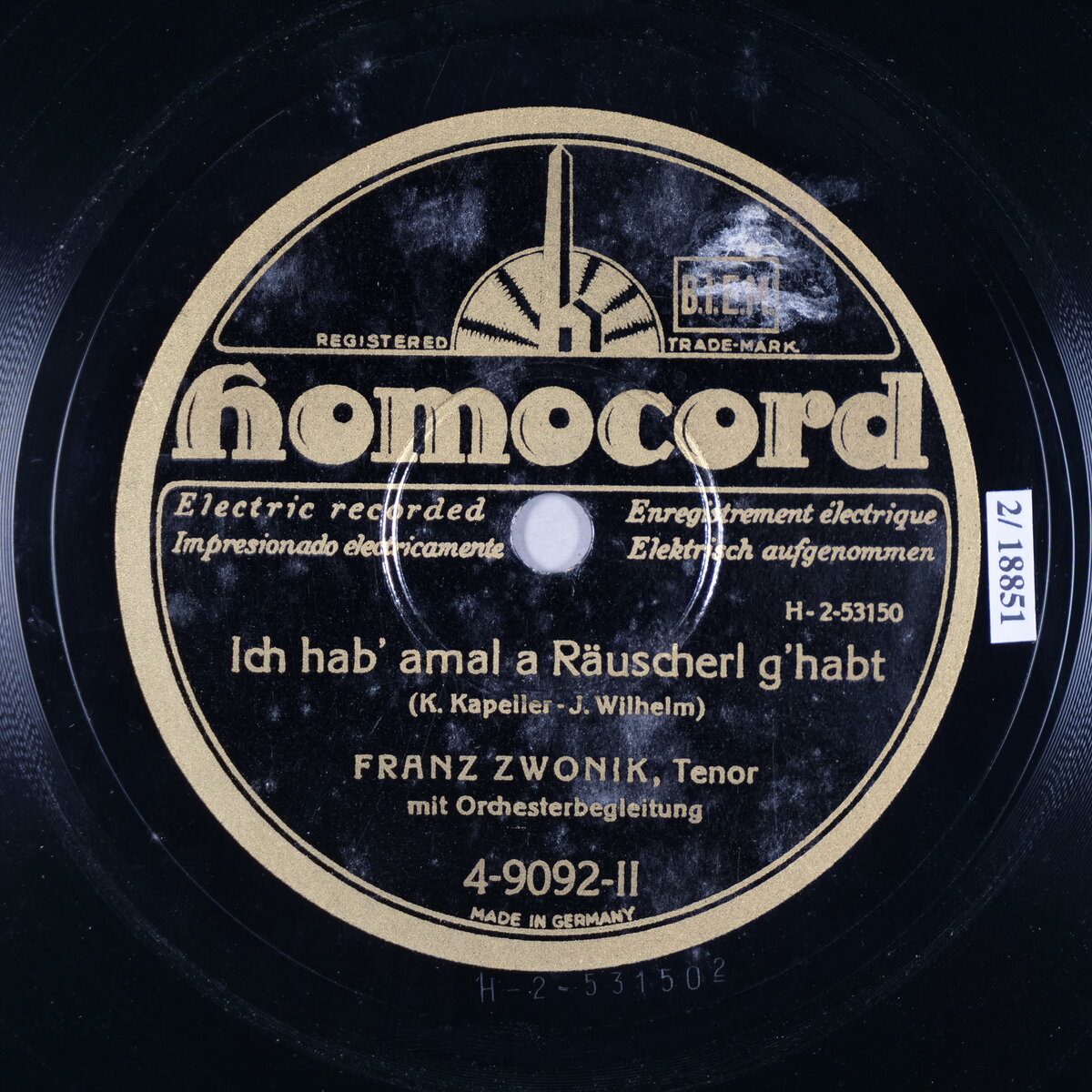Ich hab' amal a Räuscherl g'habt
