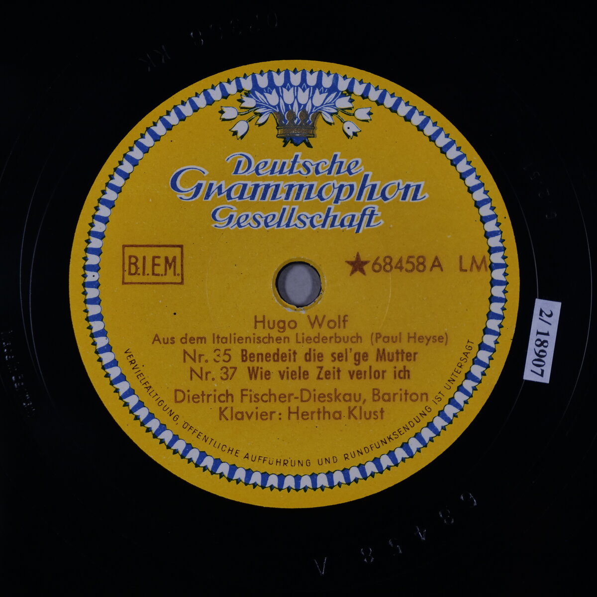 Benedeit die sel'ge Mutter - Wie viele Zeit verlor ich