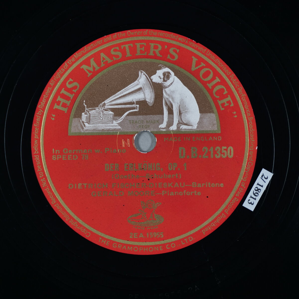 Der Erlkönig op. 1