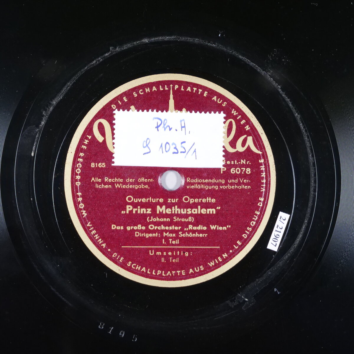 Prinz Methusalem - 1. Teil