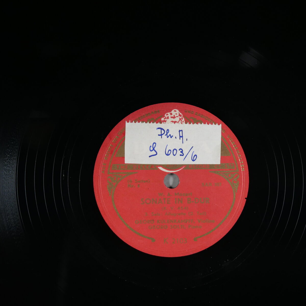 Sonate B-Dur KV 454 - 6. Teil