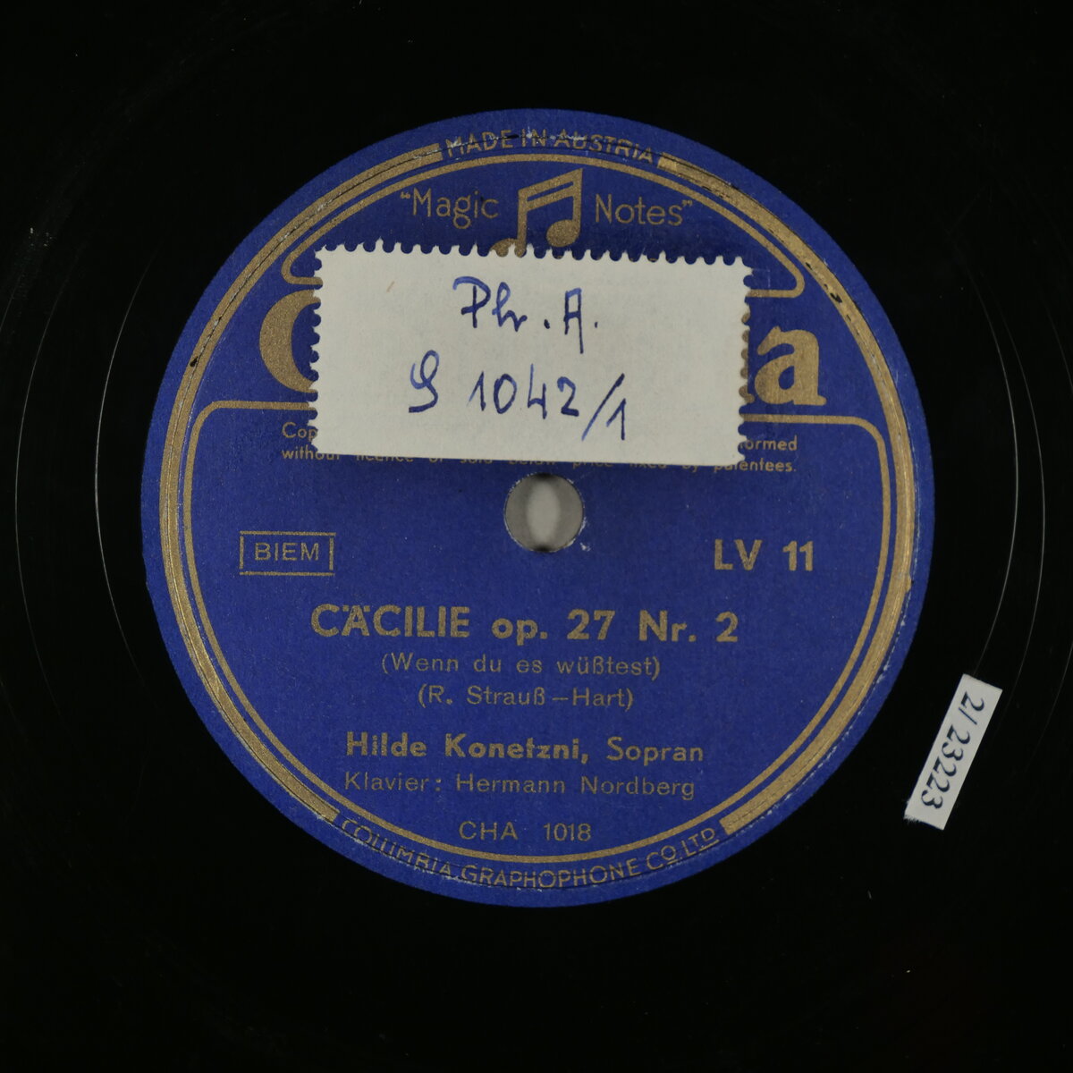 Cäcilie op. 27 Nr. 2