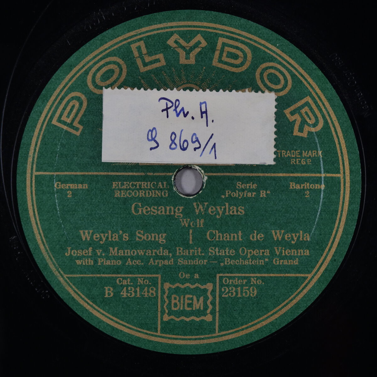 Gesang Weylas