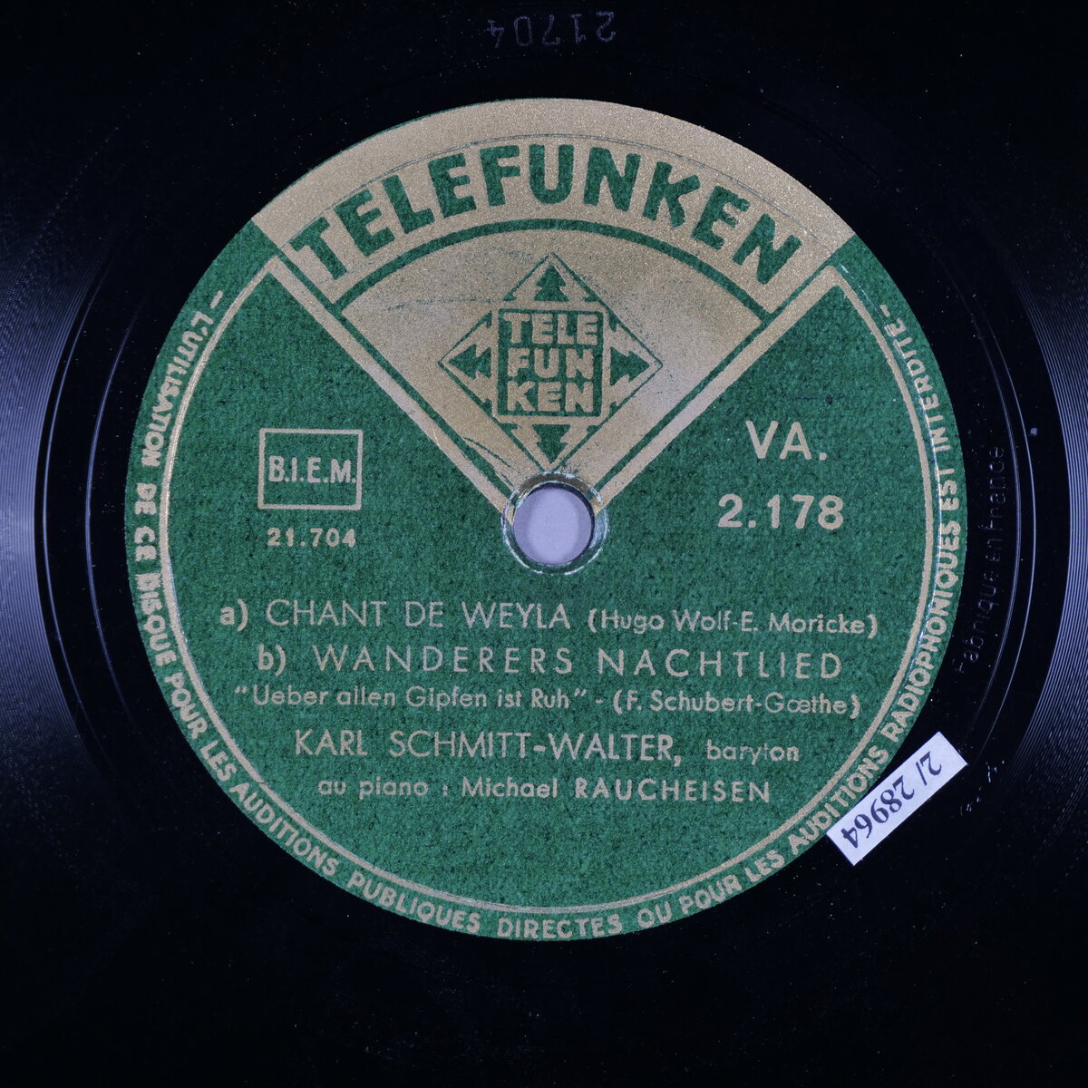 a) Chant de Weyla - b) Wanderers Nachtlied