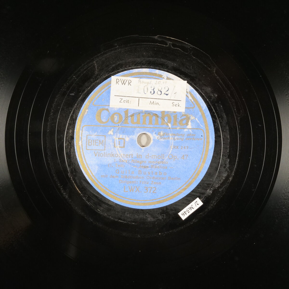 Violinkonzert d-Moll op. 47 - 1. Teil