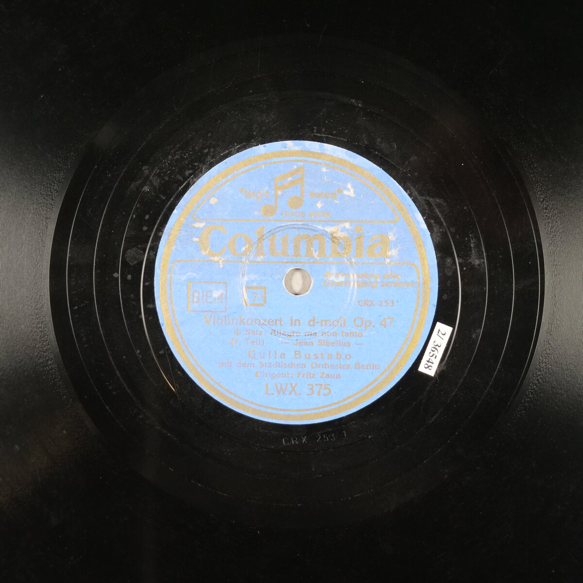 Violinkonzert d-Moll op. 47 - 7. Teil