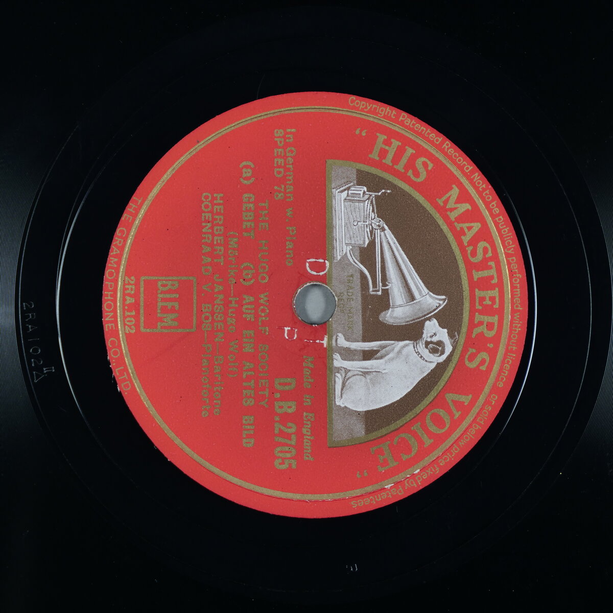 a. Gebet - b. Auf ein altes Bild