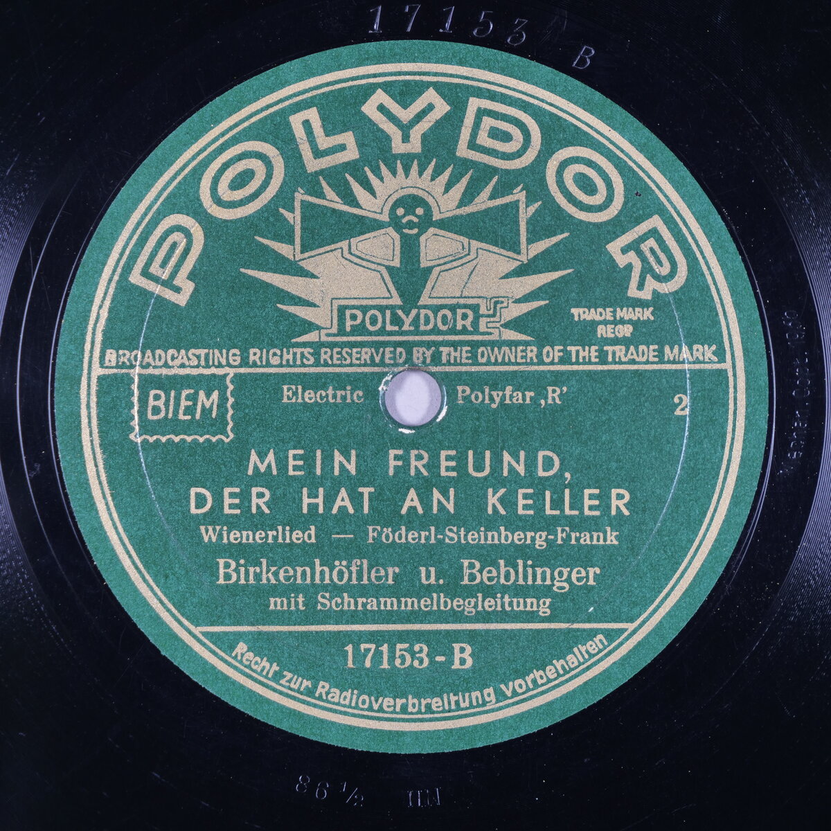 Mein Freund, der hat an Keller