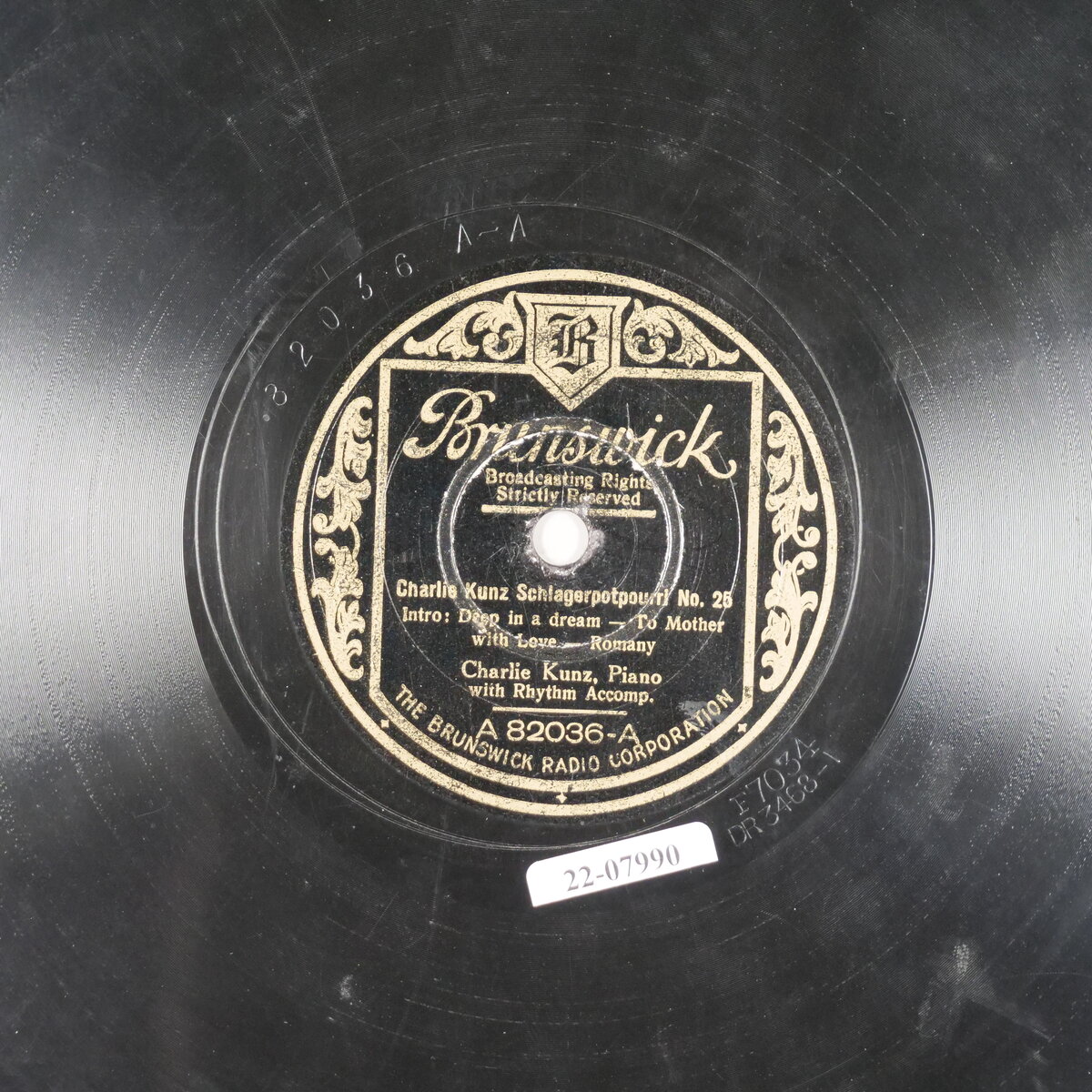 Charlie Kunz Schlagerpotpourri No. 25 - 1. Teil