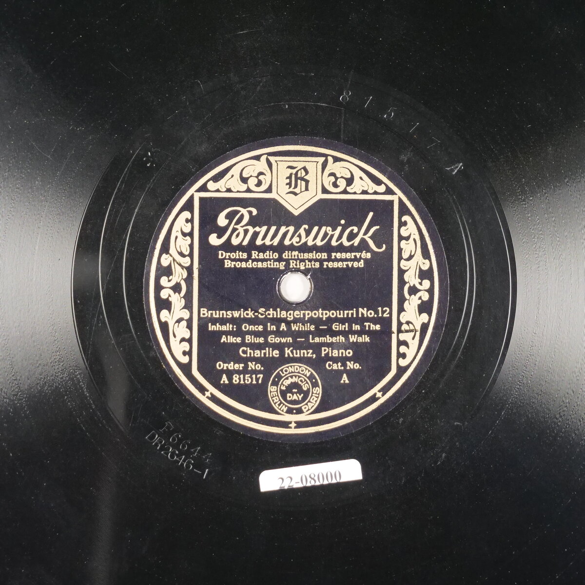 Brunswick-Schlagerpotpourri No. 12 - 1. Teil