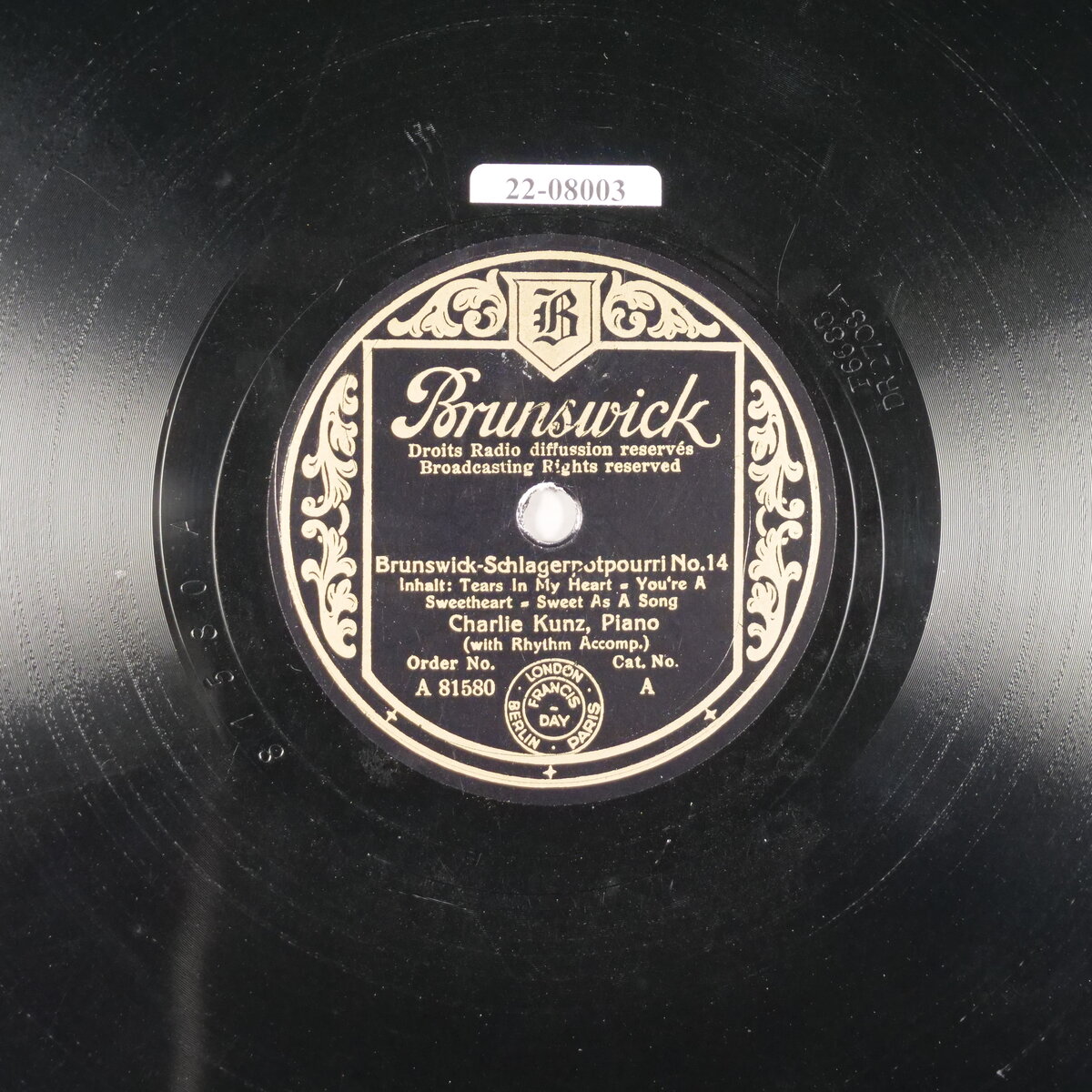 Brunswick-Schlagerpotpourri No. 14 - 1. Teil