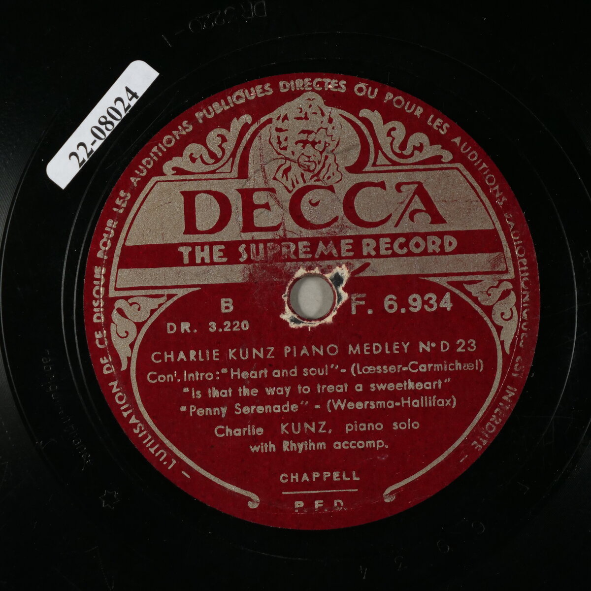 Charlie Kunz Piano Medley No. D. 23 - Part 2